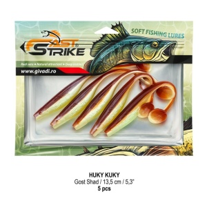Shad Fast Strike Huky Kuky, Gost Shad, 13.5cm, 8.4g, 5buc/blister - Img 2
