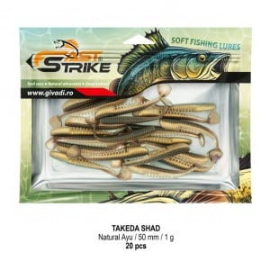 Shad Fast Strike Takeda Shad, Natural Ayu 01, 5cm, 1g, 20buc/plic - Img 3