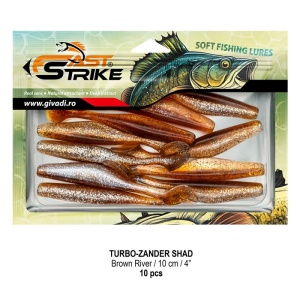 Shad Fast Strike Turbo Zander, Brown River, 10cm, 10buc/blister - Img 2