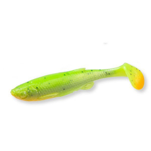 Shad Fat T-Tail Minnow Fluo Green Silver 10,5cm / 11g / 4 buc/plic Savage Gear