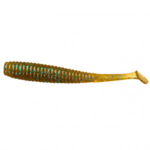 Shad Jackall Tail, Dark Cinnamon-Blue Flake, 7 cm, 6 buc