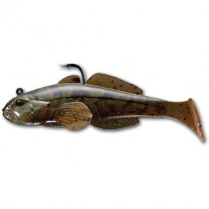 Shad Livetarget Goby Swimbait, culoare Brown-Pumpkin, 8cm, 14g, 3 Buc/Plic