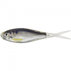 Shad Livetarget Soft Jerkbait, culoare Silver-Smoke, 9cm, 4buc - Img 1