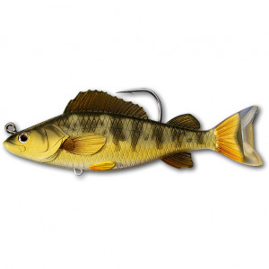 Shad Livetarget Yellow Perch Swimbait, culoare Gold-Olive, 13.1cm, 21g