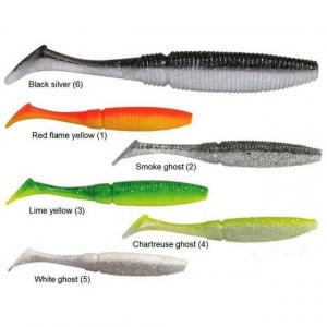 Shad Power Shad Dual Smoke Green 10cm, 8buc/plic Rapture - Img 4