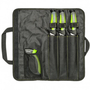 Trusa pentru filetat Mustad, 3 cutite cu ascutitor