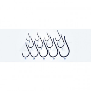 Carlige BKK Chinu Shark-R, Black Nickel