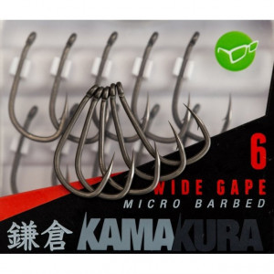 Carlige Kamakura Wide Gape Barbed 10buc/plic Korda - Img 1