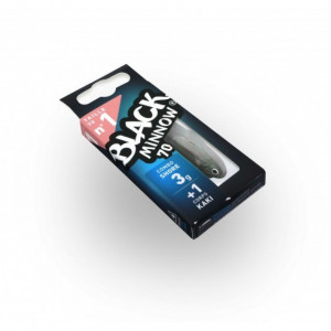 Combo Shad Black Minnow Shore Kaki, 7cm, Cap 3g + Shad Rezerva Fiiish