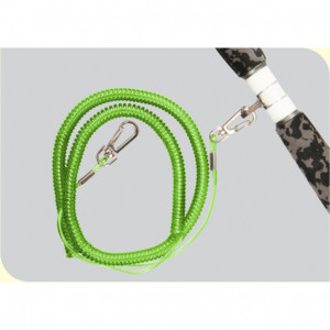 Cordon spiralat Dam Safety cu agrafe, 90-250cm - Img 2