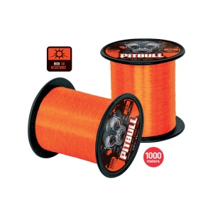 Fir Monofilament Carp Zoom Pitbull High UV, Orange, 1000m