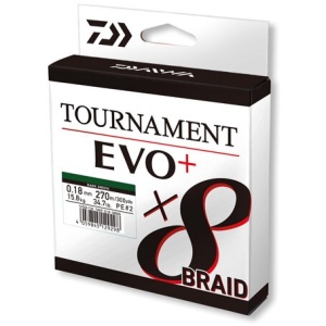 Fir Textil Daiwa Tournament 8X Braid Evo+, Culoare Dark Green, 270m - Img 2