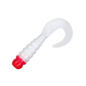 Grub Fast Strike, White Red Head, 4.5cm, 1.1g, 20buc/blister - Img 2