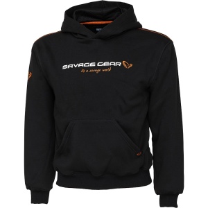 Hanorac Savage Gear Junior Logo Black Ink