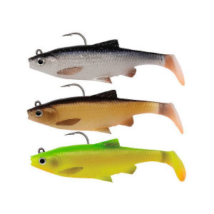 Kit Shad 3D Roach S&J 10cm/18gr/3buc/plic Savage Gear