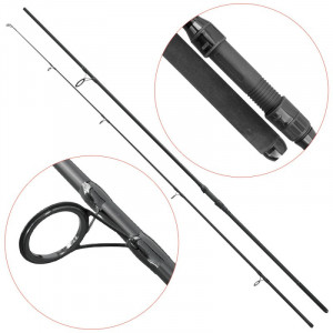 Lanseta Baracuda Black Stone 12, 3.60m, 3lbs, 2 tronsoane - Img 2