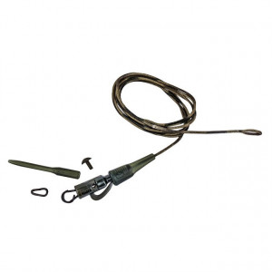 Montura Prologic Safetly Clip Leader Hollow 80cm, 45lbs, 3buc