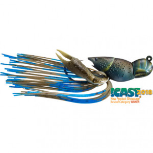Naluca Livetarget Hollow Crawfish Jig, culoare Mud-Blue, 4cm, 11g - Img 2