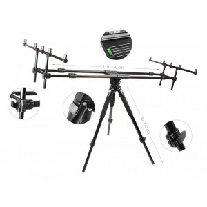Rod Pod Carp Academy Grizzly, 5 Posturi