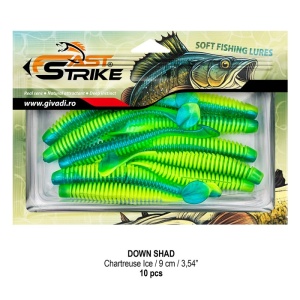 Shad Fast Strike Down Shad 9cm, 10cm/plic, Chartreuse Ice - Img 2