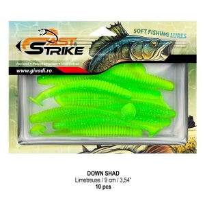 Shad Fast Strike Down Shad 9cm, 10cm/plic, Limetreuse - Img 2