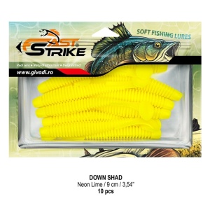 Shad Fast Strike Down Shad 9cm, 10cm/plic, Neon Lime - Img 2