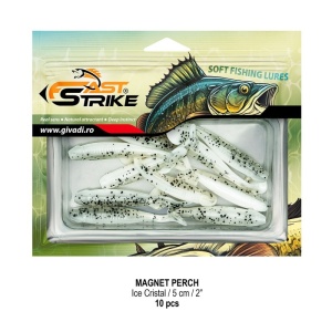 Shad Fast Strike Magnet Perch, Ice Cristal, 5cm, 1.6g, 10buc/blister - Img 2