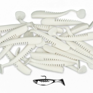 Shad Fast Strike Takeda Shad, White Force 02, 5cm, 1g, 20buc/plic - Img 2