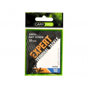 Surub pentru Momeala Carp Pro cu Vartej, 10buc/plic