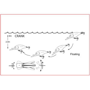 Vobler Cor F12 4CM/4,2G Carp Cormoran - Img 2