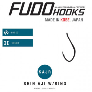 Carlige Fudo Shin Aji Ring, Black Nickel