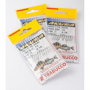 Carlige legate Trabucco Akura pentru caras, rosioara, scobar, 10buc