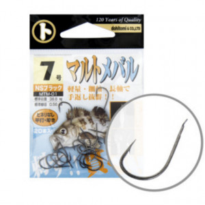 Carlige Maruto Merabu MTM-01, black-nickel, 20buc