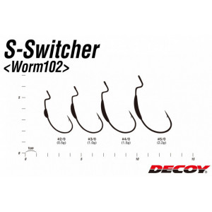 Carlige Offset Decoy S-Switcher Worm 102