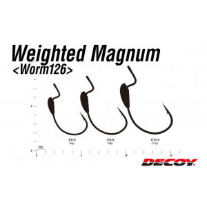Carlige Offset Decoy Worm 126 Magnum Lestat