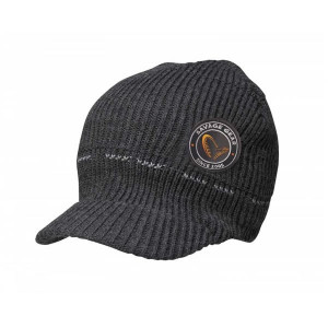 Fes tricotat negru cu cozoroc Savage Gear