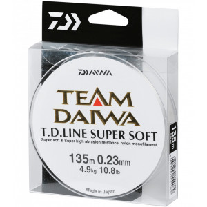 Fir Monofilament Daiwa TD Super Soft Transparent, 0.30mm, 8.6kg, 135m