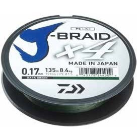 Fir Textil Daiwa J-Braid X4 Dark Green 135m Daiwa - Img 2