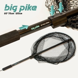 Minciog Fast Strike Big Pike Aluminiu, Plasa 60x70cm, Coada 120cm - Img 3
