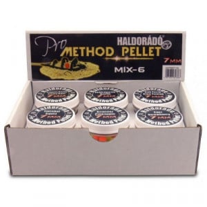 Pelete Haldorado Pro Method Pellet, Mix 6 Arome, 7x9mm