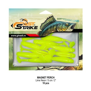 Shad Fast Strike Magnet Perch, Lime Neon, 5cm, 1.6g, 10buc/blister - Img 3