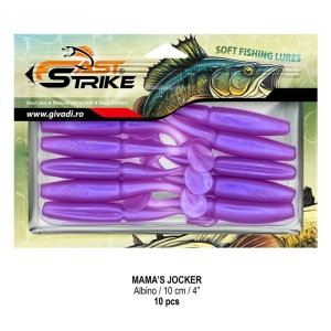 Shad Fast Strike Mama's Jocker, Albino, 10cm, 10buc/blister - Img 2