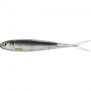 Shad Livetarget Minnow Soft Jerkbait, culoare Silver-Smoke, 10cm, 4buc