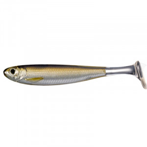 Shad Livetarget Slowroll Shiner Paddle Tail, culoare Silver-Brown, 12.5cm, 3buc - Img 1