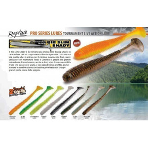 Shad RIB Slim Shady Chartreuse Ghost 7.5cm, 12buc/plic Rapture - Img 6