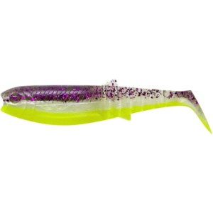 Shad Savage Gear Cannibal Shad, Purple Glitter Bomb, 10cm, 9g, 5buc