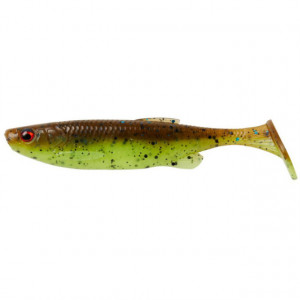 Shad Savage Gear Fat Minnow T-Tail, culoare Chartreuse Pumkin, 9cm, 7g, 5buc