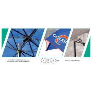 Umbrela Colmic Fiberglass High Tech, 3.1m - Img 3