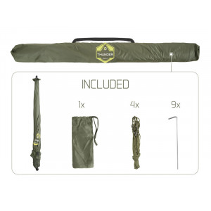 Umbrela cu Paravan Delphin Thunder FullWall, 250cm - Img 7