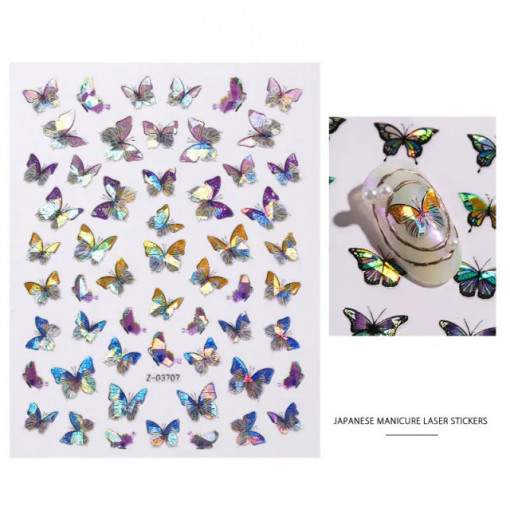 Sticker Holo Butterfly D3707